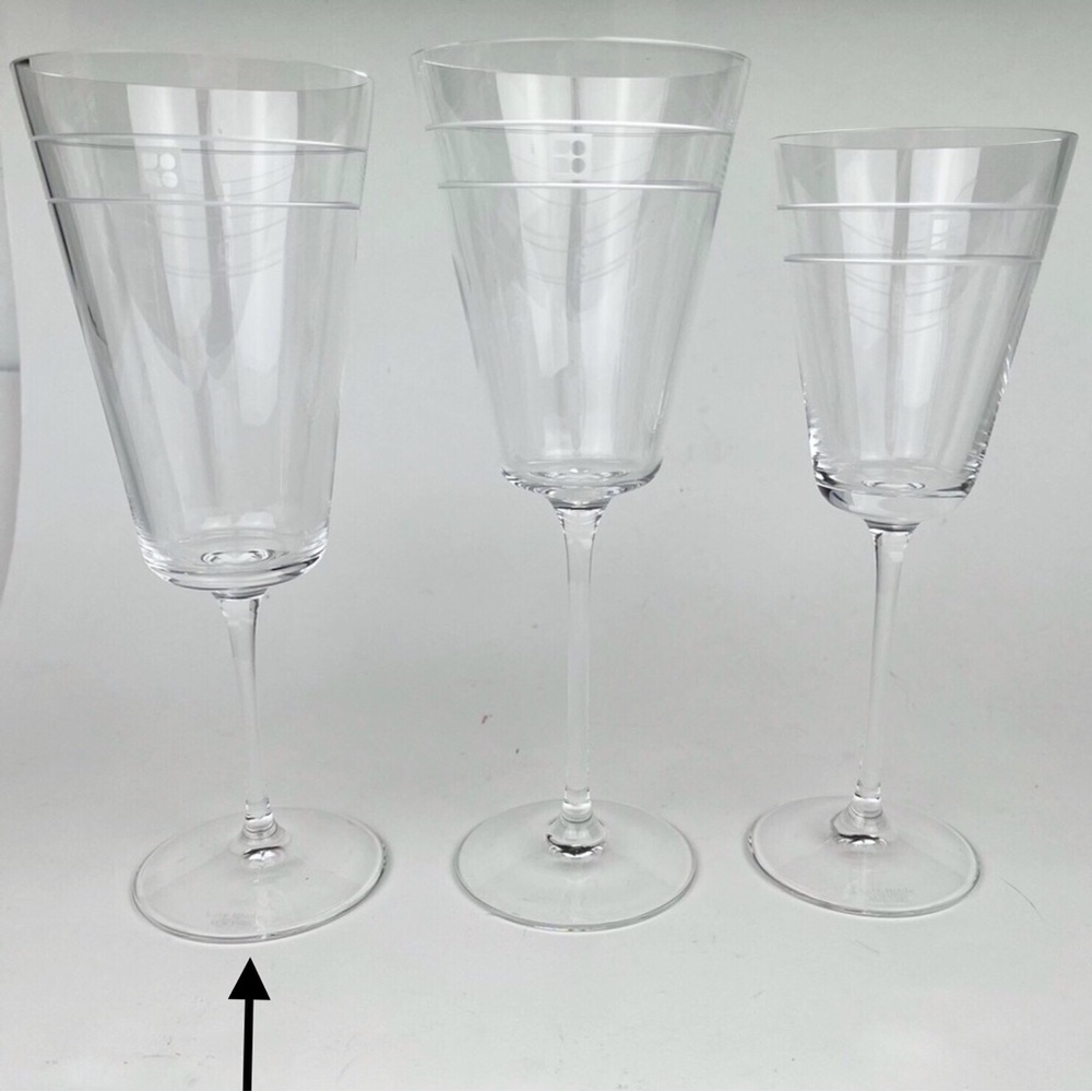 KATE SPADE x LENOX Noel Crystal Water Goblets, Pair
